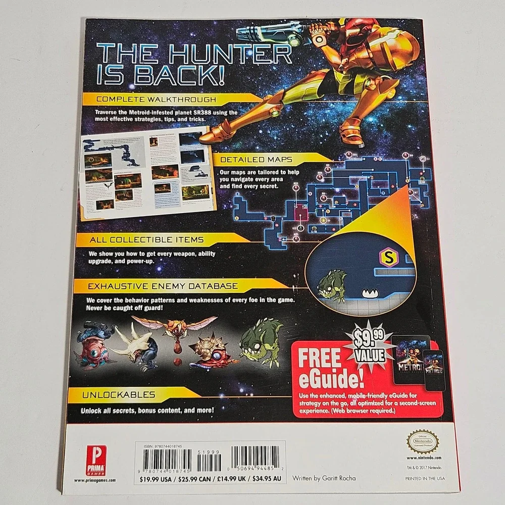 Prima Games Metroid Samus Returns Official Strategy Guide Nintendo 3DS 2017